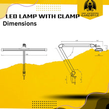 Load image into Gallery viewer, LED Super Bright Hobby Pro Dimmer Lamp - Hands Free Adjustable Perfect for Hobbies - Model Painting - Nail Technician – Desk Lamps - Table Clamp Swing Arm Desk Lamps
